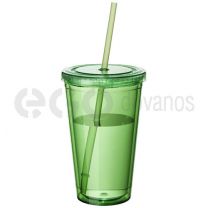 Cyclone tumbler and straw