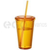 Cyclone tumbler and straw