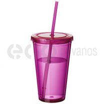 Cyclone tumbler and straw