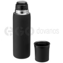 Flow vacuum insulating flask