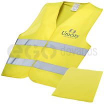 Professional safety vest in pouch