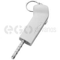 Handi tire gauge and key light