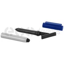 Robo stylus ballpoint pen with screen cleaner