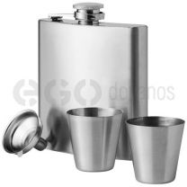 Texas hip flask with cups