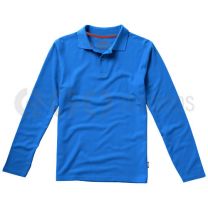 Point long sleeve polo.