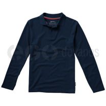 Point long sleeve polo.