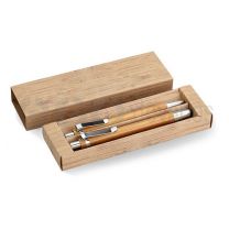 Bamboo rašiklis ir pieštukas