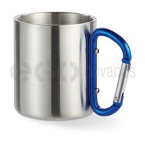 Metalinis puodelis su rankena karabinu